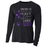 Alzheimers Disease Awareness Dementia I Wear Purple Cooling Performance Long Sleeve Crew