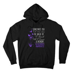 Alzheimers Disease Awareness Dementia I Wear Purple Tall Hoodie