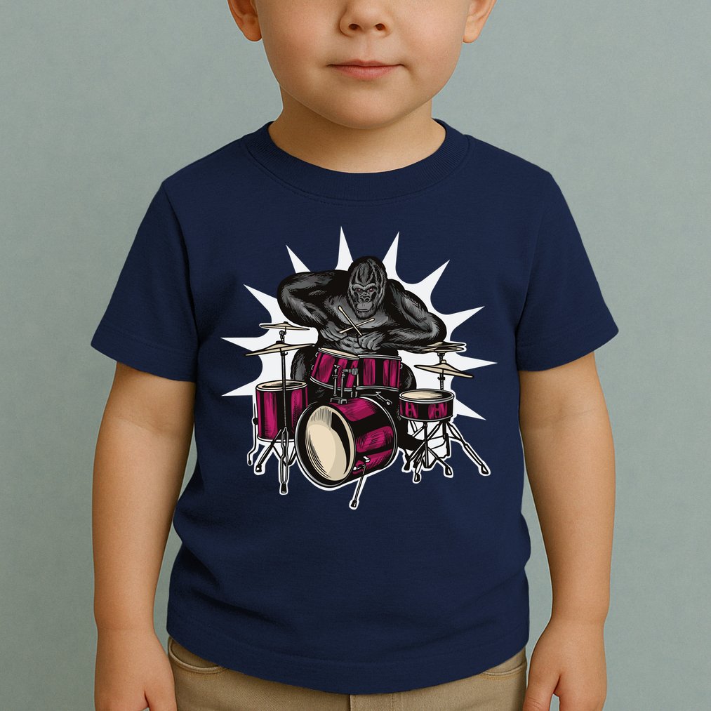 Ape Drummer Toddler T-Shirt