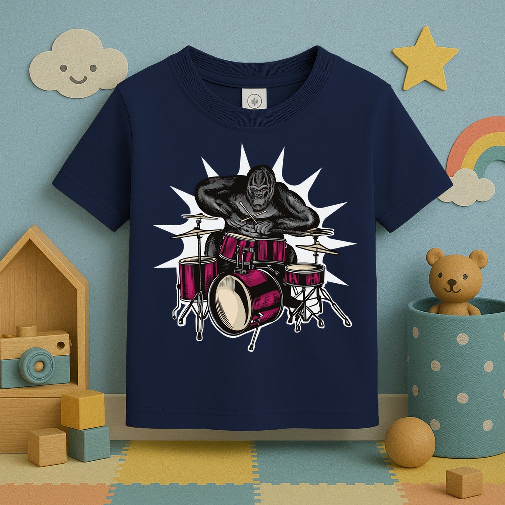 Ape Drummer Toddler T-Shirt