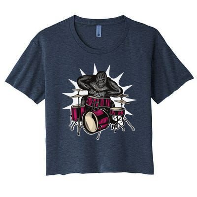 Ape Drummer Women's Crop Top Tee