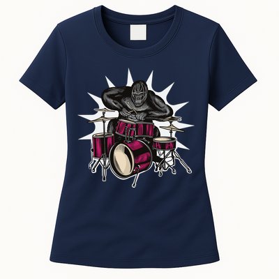 Ape Drummer Womens T-Shirt