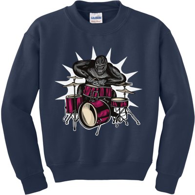 Ape Drummer Kids Sweatshirt