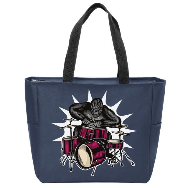 Ape Drummer Zip Tote Bag