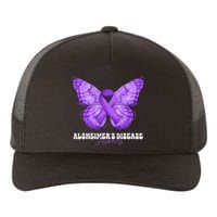 Alzheimers Disease Awareness Month Purple Ribbon Butterfly Yupoong Adult 5-Panel Trucker Hat