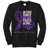 Alzheimers Disease Awareness Month Purple Ribbon Sweatshirt