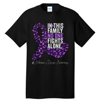 Alzheimers Disease Awareness Month Purple Ribbon Tall T-Shirt