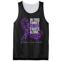 Alzheimers Disease Awareness Month Purple Ribbon Mesh Reversible Basketball Jersey Tank