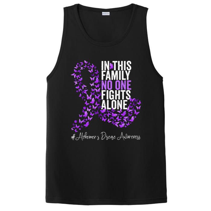 Alzheimers Disease Awareness Month Purple Ribbon PosiCharge Competitor Tank