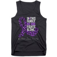 Alzheimers Disease Awareness Month Purple Ribbon Tank Top