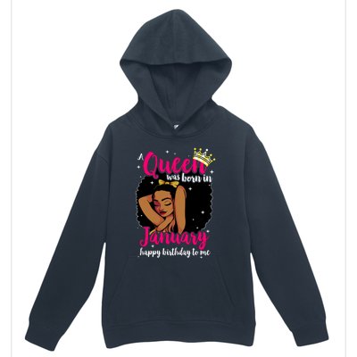 Afro Diva A Queen Was Born In January Happy Birthday To Me Gift Urban Pullover Hoodie