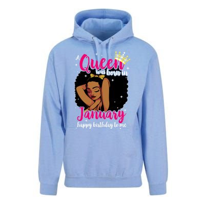 Afro Diva A Queen Was Born In January Happy Birthday To Me Gift Unisex Surf Hoodie