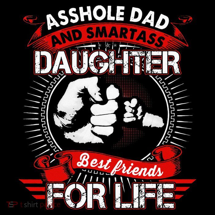 Asshole Dad And Smartass Daughter Best Friend For Life Impact Tech Backpack