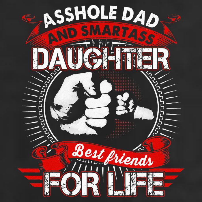 Asshole Dad And Smartass Daughter Best Friend For Life Adult Drive Performance Visor