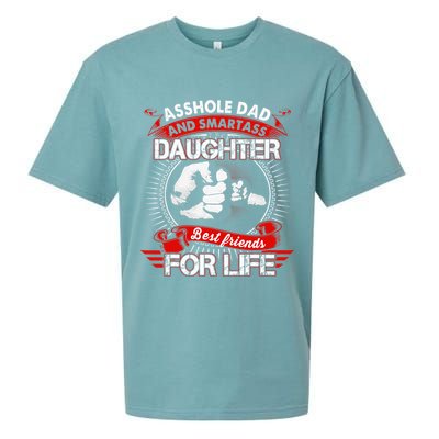 Asshole Dad And Smartass Daughter Best Friend For Life Sueded Cloud Jersey T-Shirt