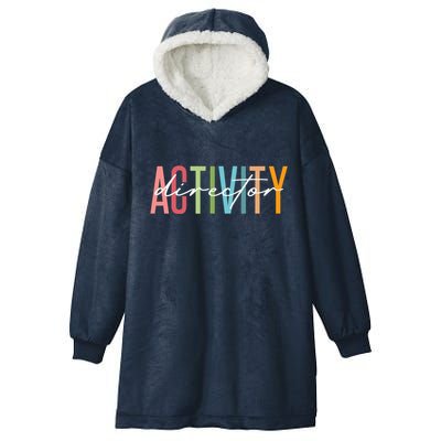 Activity Director Activity Professionals Week Healthcare Hooded Wearable Blanket