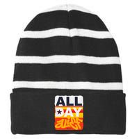 All Day Alief Striped Beanie with Solid Band