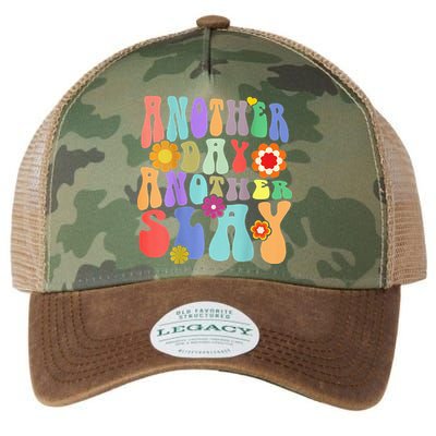 Another Day Another Slay Groovy Inspired Positive Vibes Legacy Tie Dye Trucker Hat