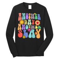 Another Day Another Slay Groovy Inspired Positive Vibes Long Sleeve Shirt