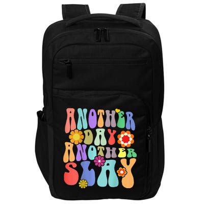 Another Day Another Slay Groovy Inspired Positive Vibes Impact Tech Backpack