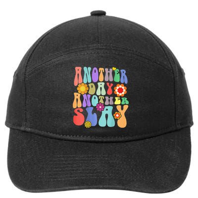 Another Day Another Slay Groovy Inspired Positive Vibes 7-Panel Snapback Hat