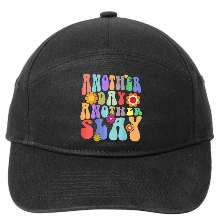 Another Day Another Slay Groovy Inspired Positive Vibes 7-Panel Snapback Hat