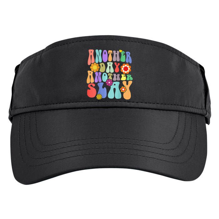 Another Day Another Slay Groovy Inspired Positive Vibes Adult Drive Performance Visor