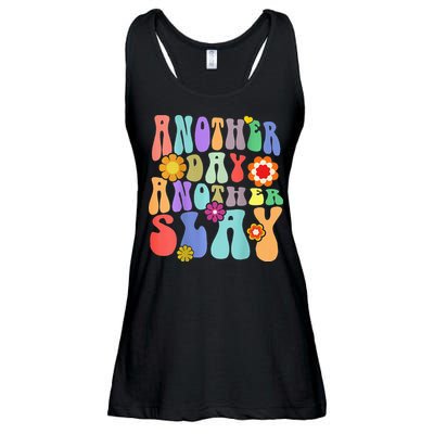 Another Day Another Slay Groovy Inspired Positive Vibes Ladies Essential Flowy Tank