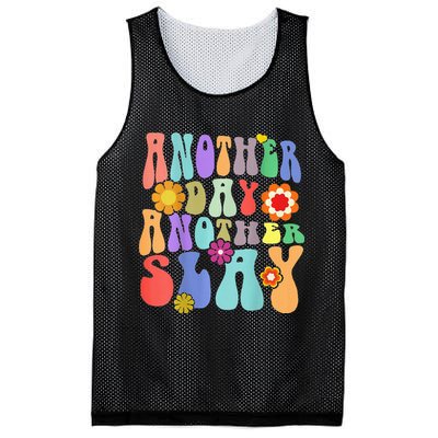 Another Day Another Slay Groovy Inspired Positive Vibes Mesh Reversible Basketball Jersey Tank