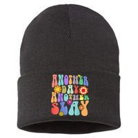 Another Day Another Slay Groovy Inspired Positive Vibes Sustainable Knit Beanie