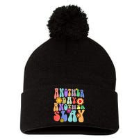 Another Day Another Slay Groovy Inspired Positive Vibes Pom Pom 12in Knit Beanie
