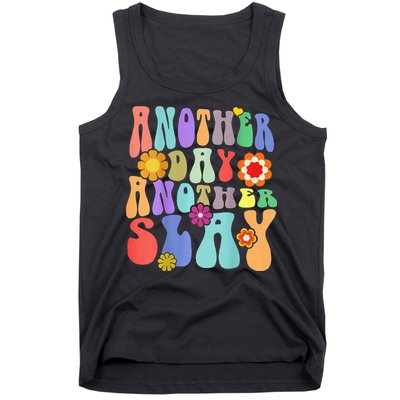 Another Day Another Slay Groovy Inspired Positive Vibes Tank Top