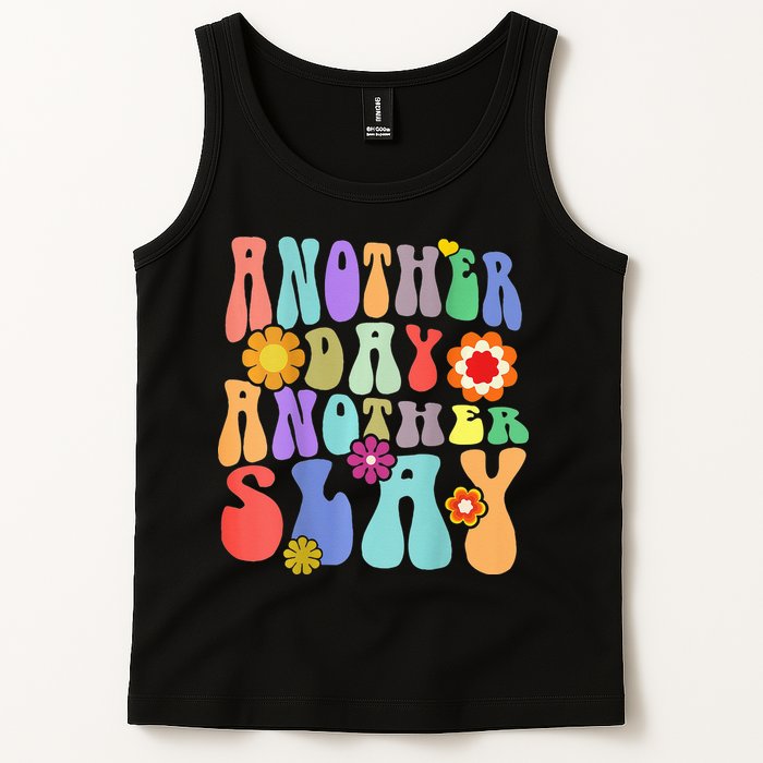 Another Day Another Slay Groovy Inspired Positive Vibes Tank Top
