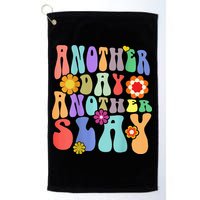 Another Day Another Slay Groovy Inspired Positive Vibes Golf Towel