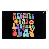 Another Day Another Slay Groovy Inspired Positive Vibes Grommeted Golf Towel