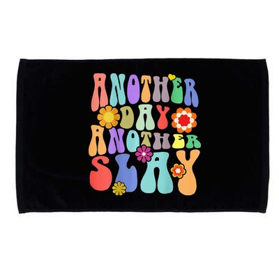 Another Day Another Slay Groovy Inspired Positive Vibes Microfiber Hand Towel