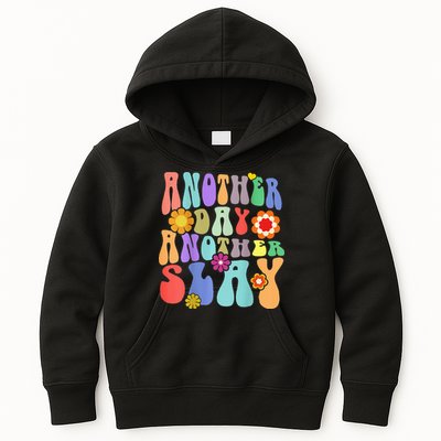 Another Day Another Slay Groovy Inspired Positive Vibes Kids Hoodie