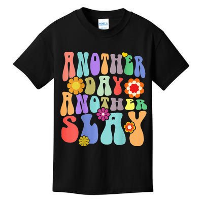 Another Day Another Slay Groovy Inspired Positive Vibes Kids T-Shirt