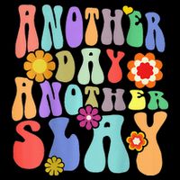 Another Day Another Slay Groovy Inspired Positive Vibes Zip Tote Bag