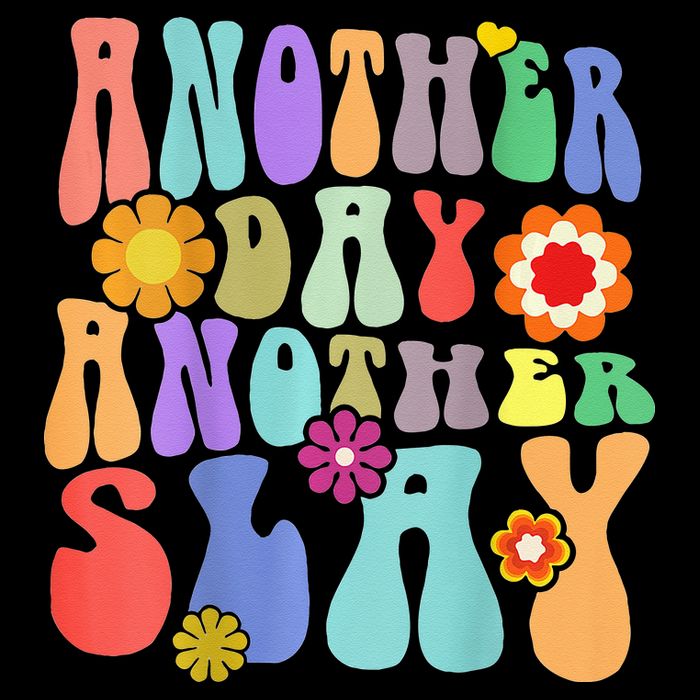 Another Day Another Slay Groovy Inspired Positive Vibes Zip Tote Bag