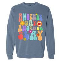 Another Day Another Slay Groovy Inspired Positive Vibes Garment-Dyed Sweatshirt