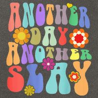 Another Day Another Slay Groovy Inspired Positive Vibes Cotton Canvas Backpack