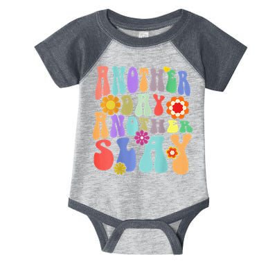 Another Day Another Slay Groovy Inspired Positive Vibes Infant Baby Jersey Bodysuit