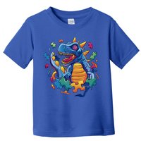 Autism Dinosaur And Puzzle Pieces Toddler T-Shirt