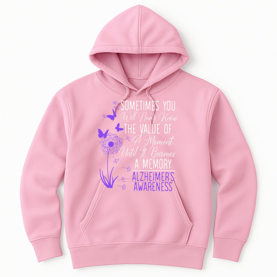 AlzheimerS Disease Awareness Dementia I Wear Purple Hoodie