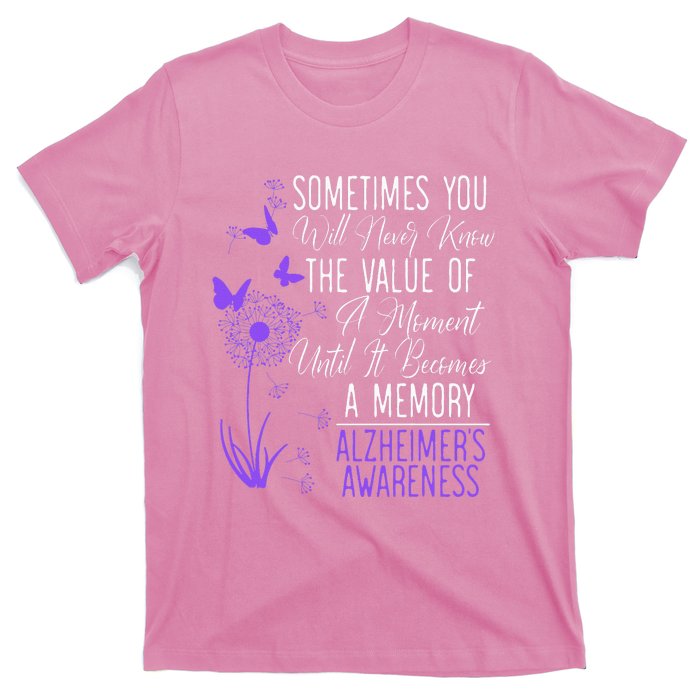 AlzheimerS Disease Awareness Dementia I Wear Purple T-Shirt