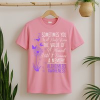 AlzheimerS Disease Awareness Dementia I Wear Purple T-Shirt