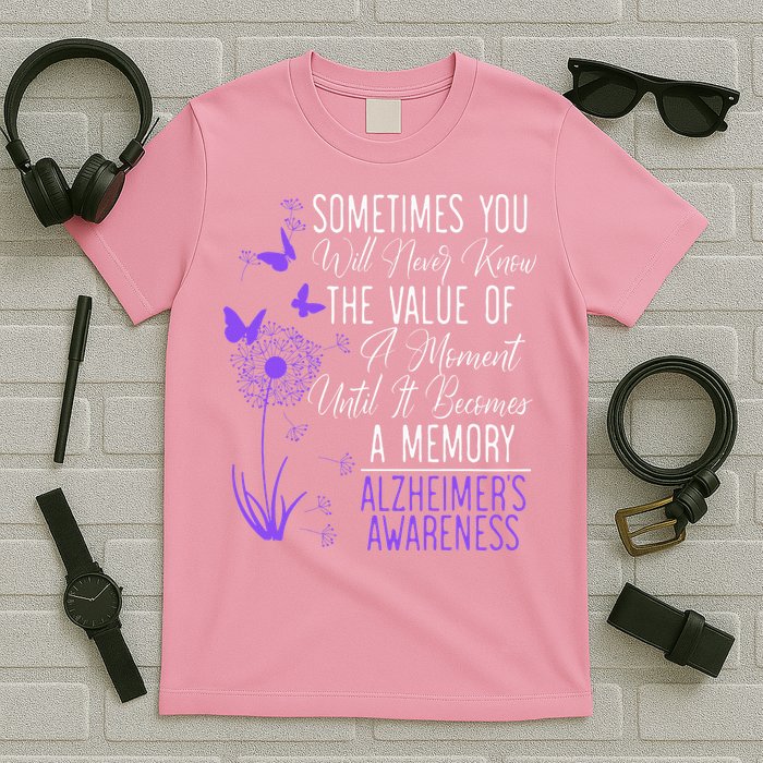 AlzheimerS Disease Awareness Dementia I Wear Purple T-Shirt