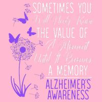 AlzheimerS Disease Awareness Dementia I Wear Purple T-Shirt