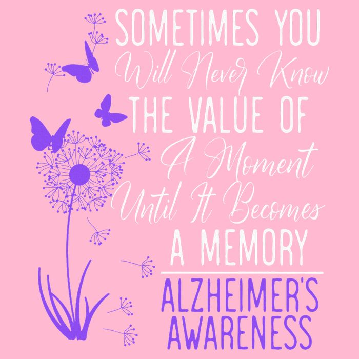 AlzheimerS Disease Awareness Dementia I Wear Purple T-Shirt